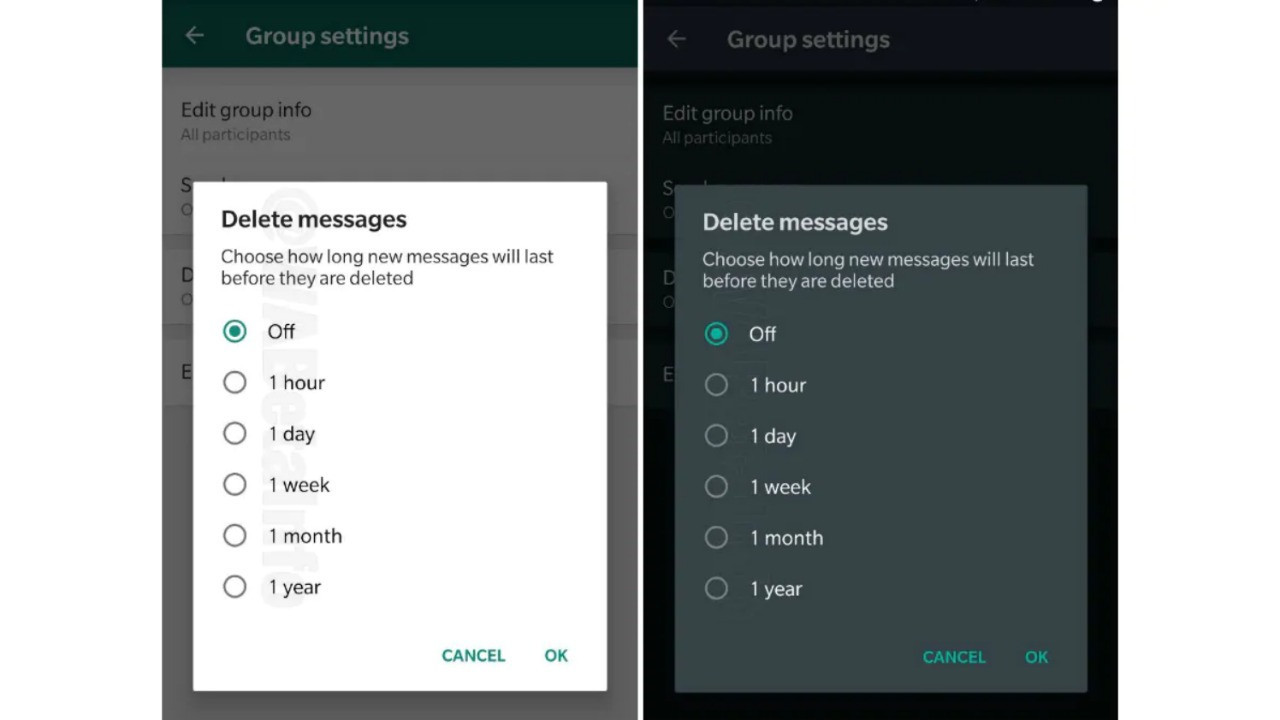 Kaybolan Mesaj Özelliği Whatsapp için geliyor