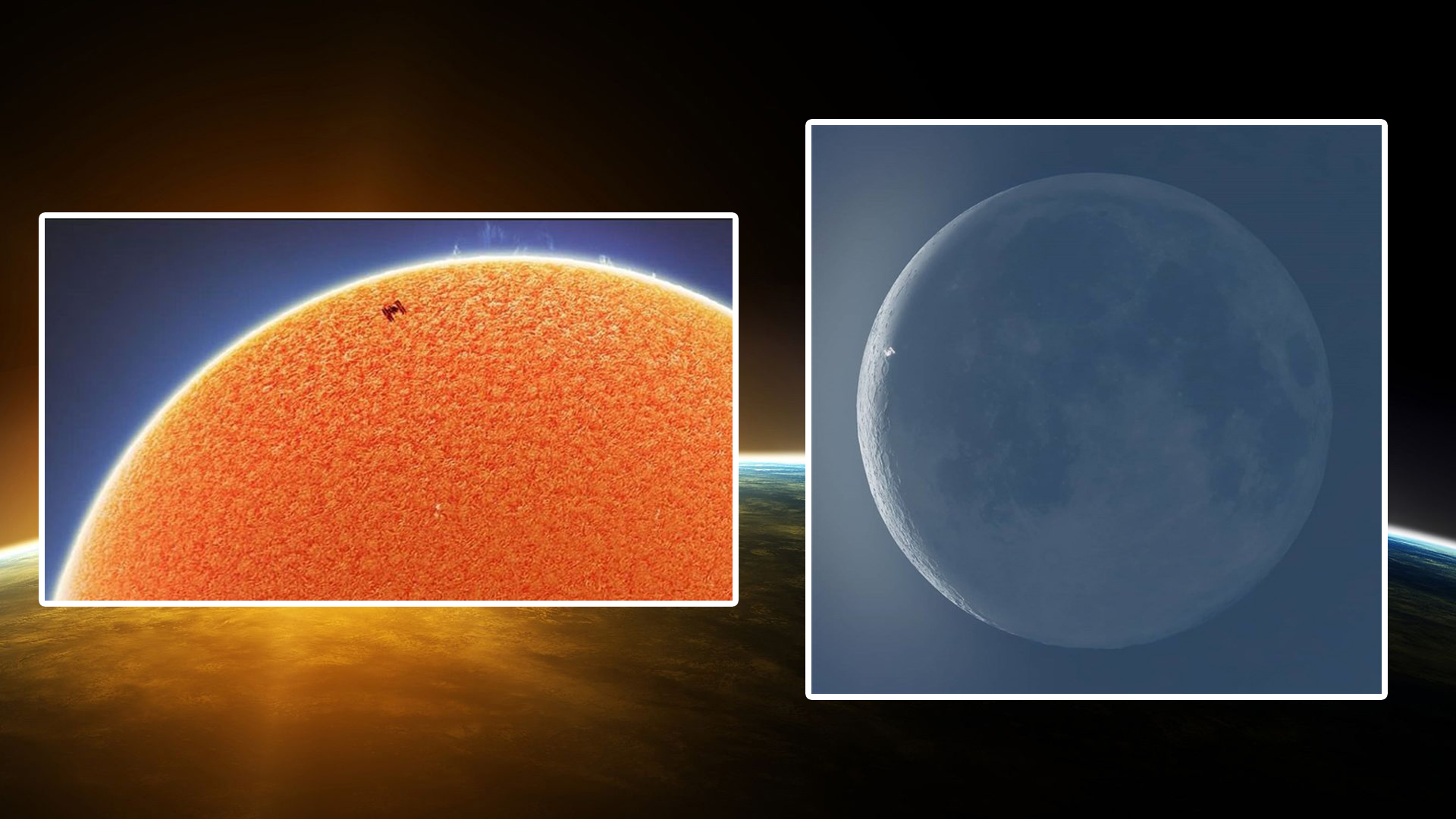 ISS Güneş ve Ay’ın Önünden Geçerken Görüntülendi