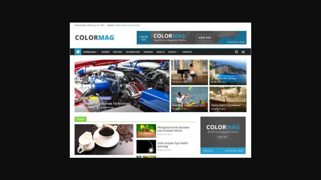 Colormag WordPress Teması