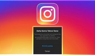Instagram Daha Sonra Tekrar Dene Hatası Çözümü
