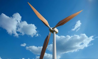 Ahşap kanatlı rüzgar türbini